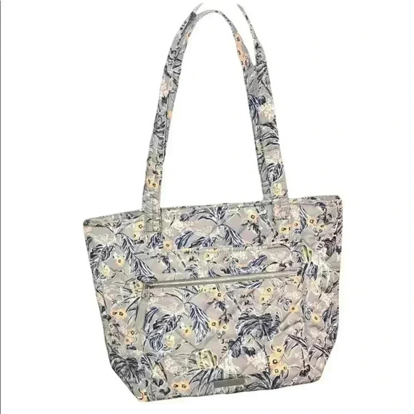 EUC 🔥Vera Bradley Small Tote Bag, Performance Twill in Rain Forest Toile - Picture 5 of 13